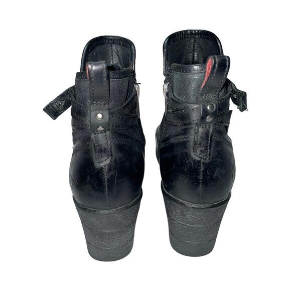 UGG Emalie Black Leather Wedge Ankle Boots     Size:  US 8 - Picture 8 of 8